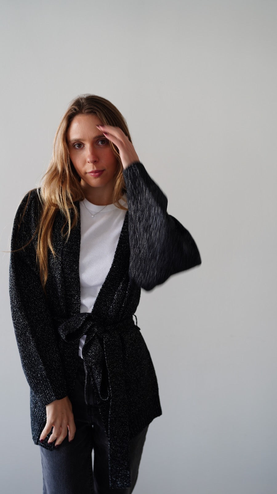 SWEATER MIKONOS LUREX NEGRO