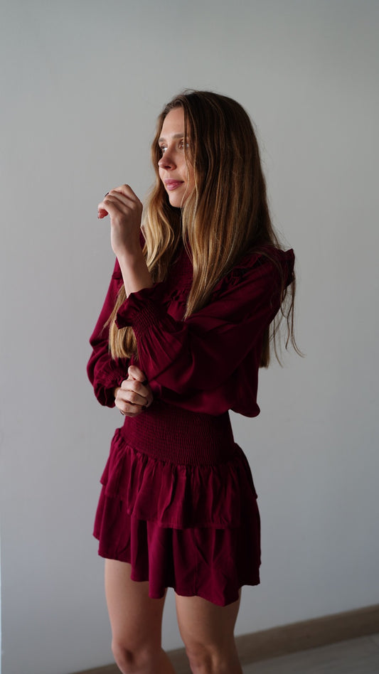 Blusa Aruba Burdeo