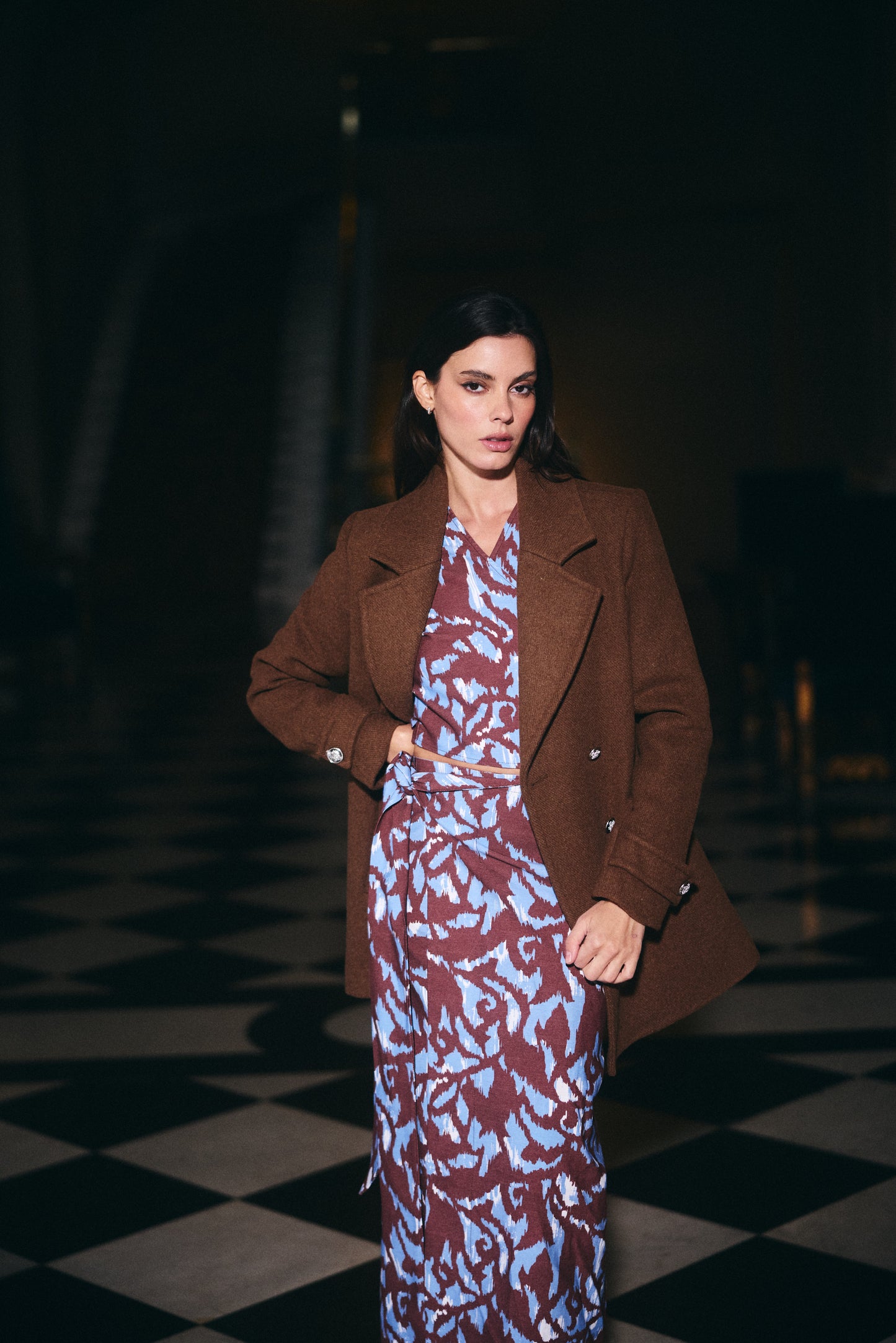 ABRIGO PUGGLIA LANA CAFÉ