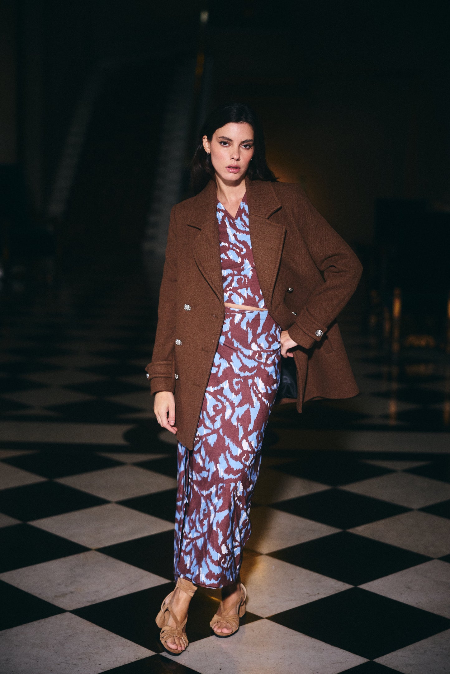 ABRIGO PUGGLIA LANA CAFÉ