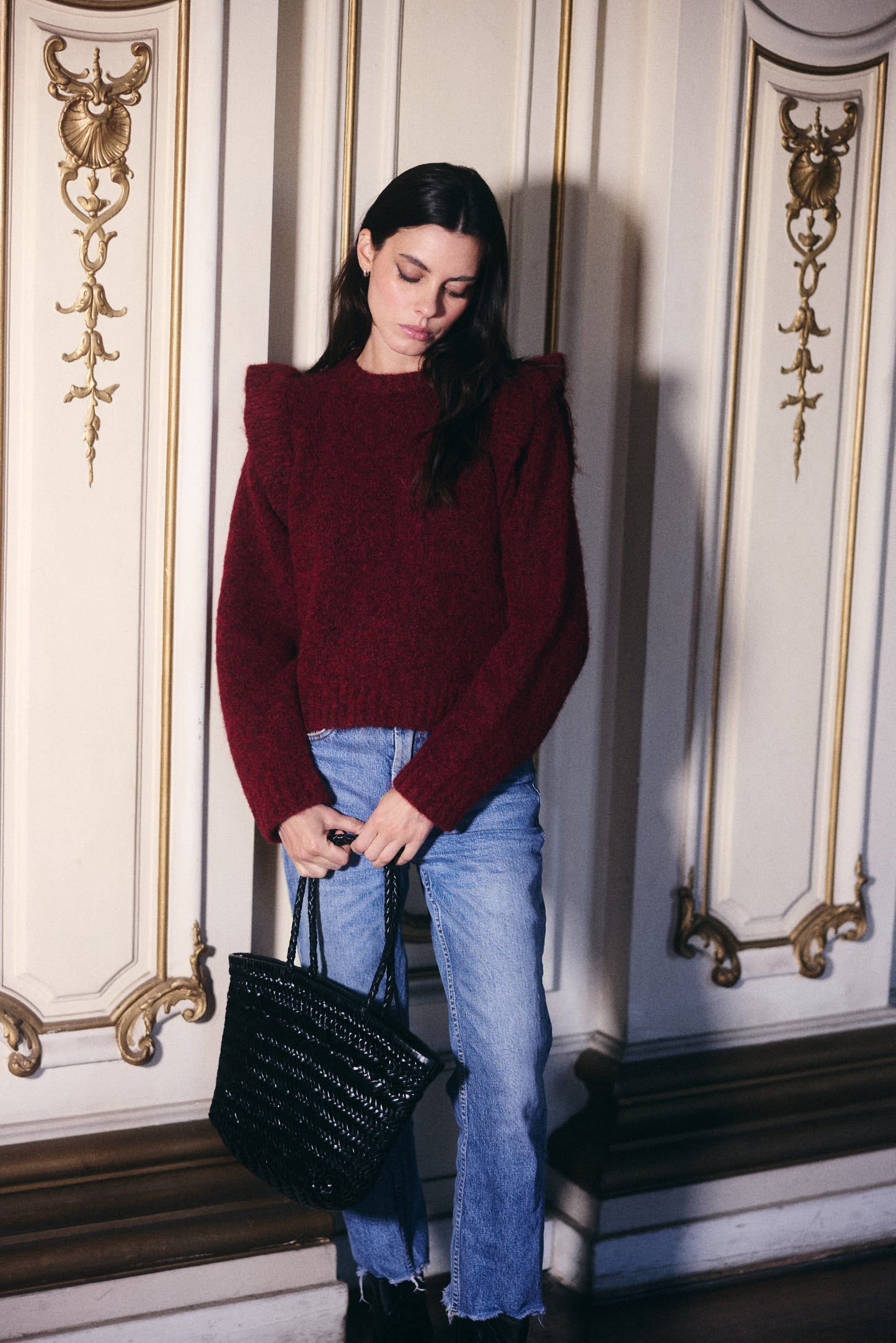 SWEATER MENORCA LANA BURGUNDY