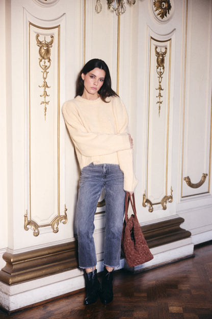 SWEATER CAPRI ALPACA BLANCO INVIERNO