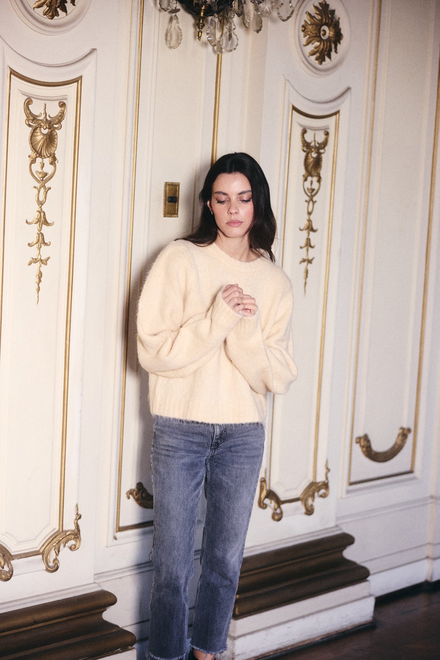 SWEATER CAPRI ALPACA BLANCO INVIERNO