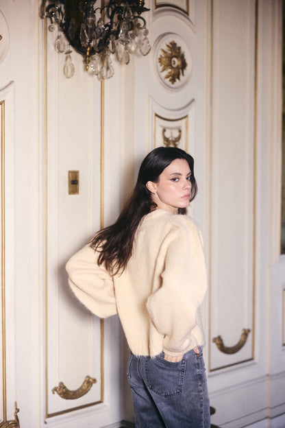 SWEATER CAPRI ALPACA BLANCO INVIERNO