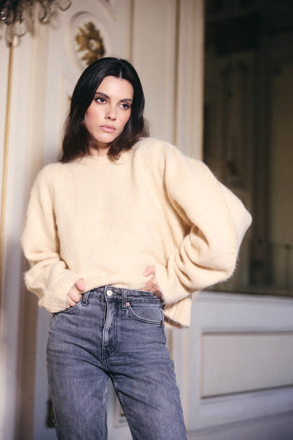 SWEATER CAPRI ALPACA BLANCO INVIERNO