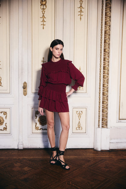 Blusa Aruba Burdeo