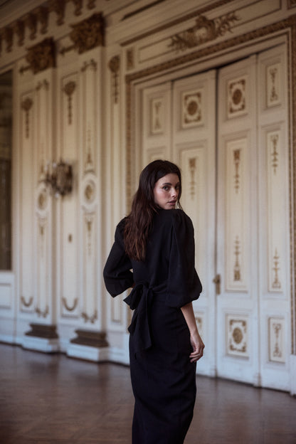 Falda Mallorca solida Negro