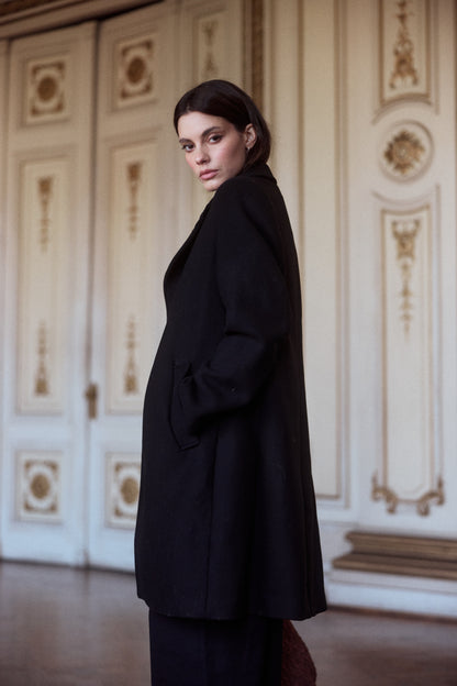 ABRIGO SICILIA LANA NEGRO