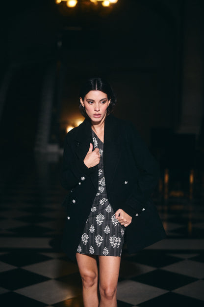 ABRIGO PUGGLIA LANA NEGRO