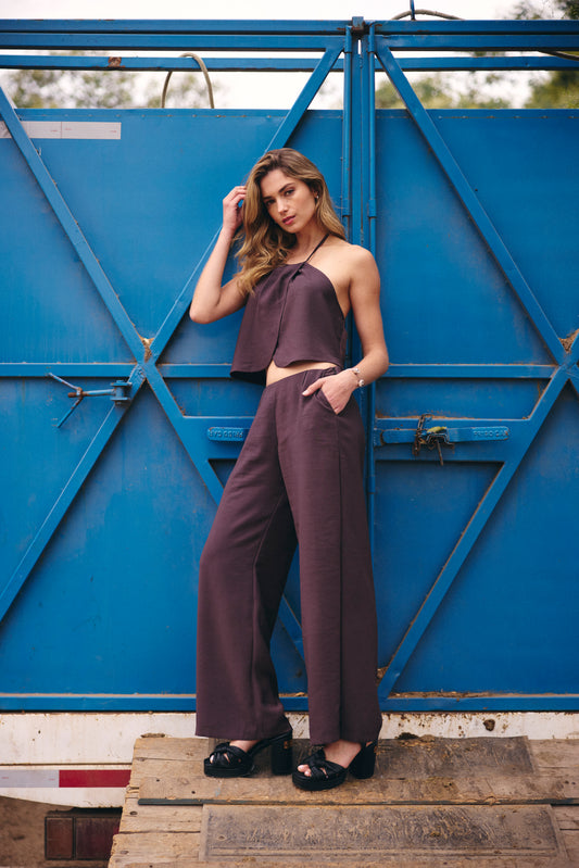 Pantalon Tulum Chocolate