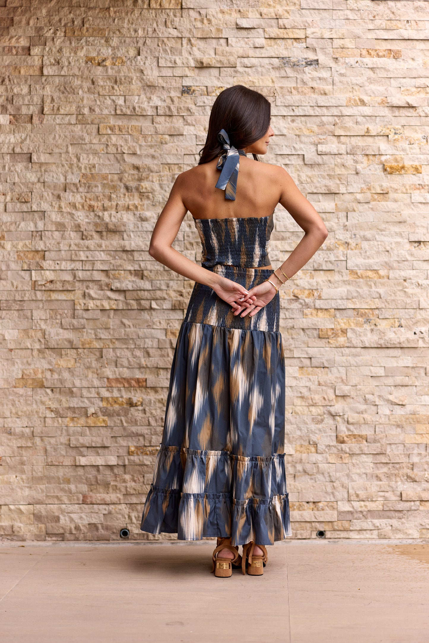 Top Ibiza Estampado Azul (PRE ORDER ENTREGA 9 febrero)