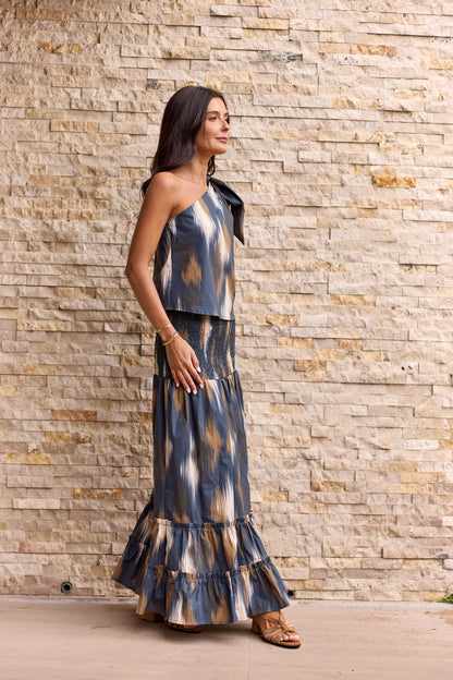 Top Bali Estampado Azul