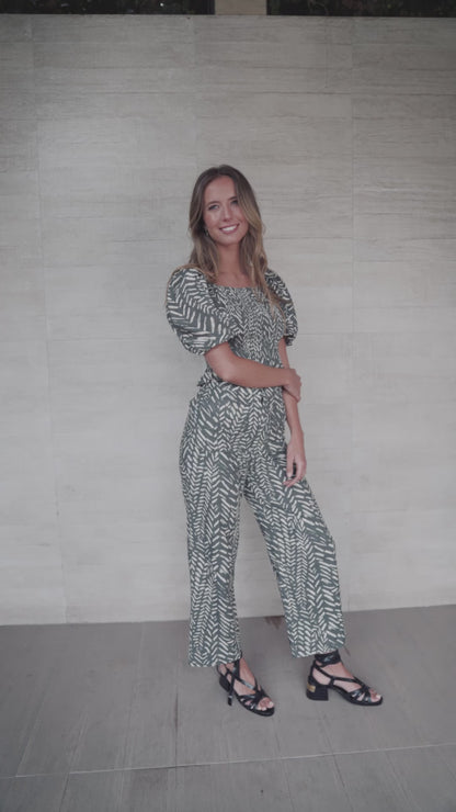 Pantalon Canarias Estampado Negro con Blanco (PREVENTA ENTREGA 15 OCT)